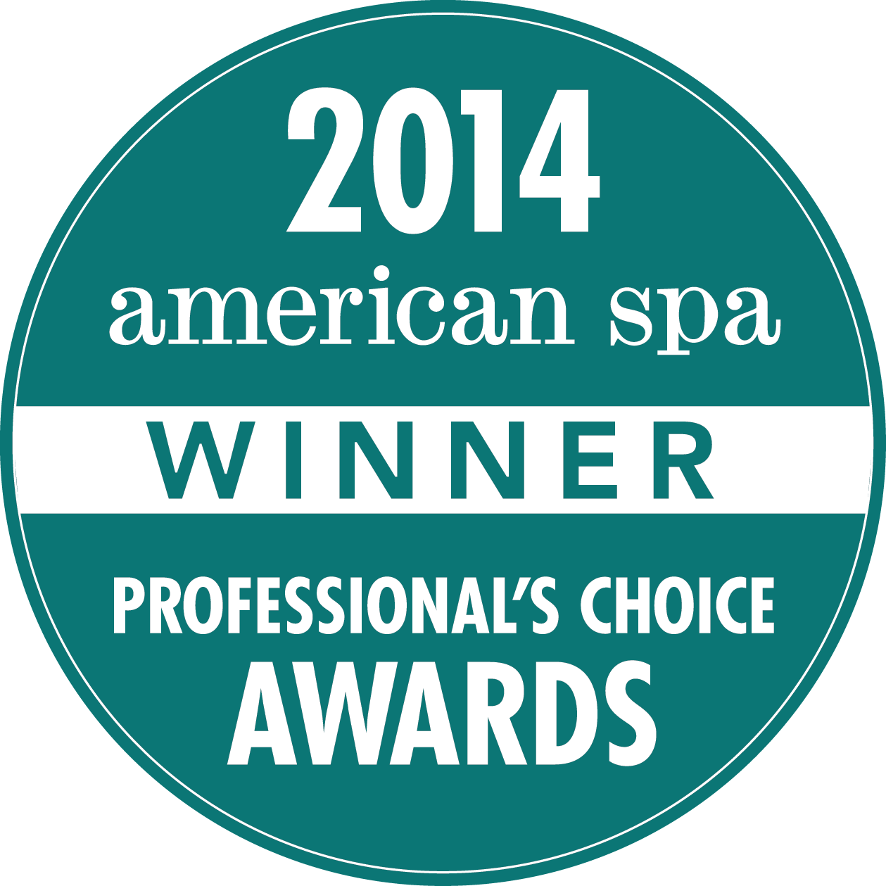 2014 American Spa Winner Professional's Choice Awards